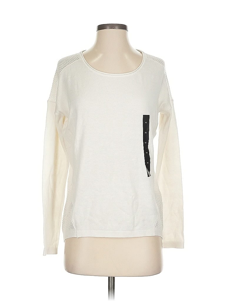 Pre-owned Banana Republic Factory Store Sweatshirt In White