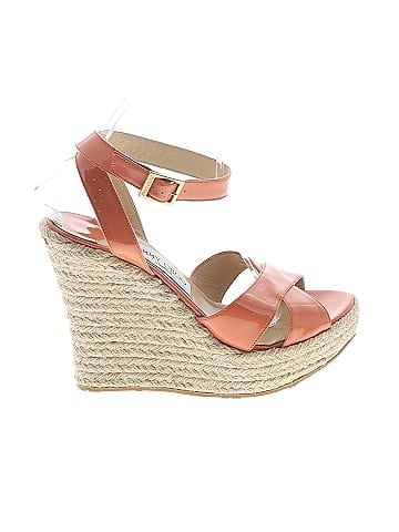 Jimmy Choo Patent Leather Espadrille Wedges (view 1)