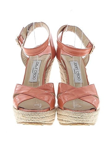 Jimmy Choo Patent Leather Espadrille Wedges (view 2)