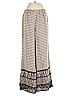 Back Label 100% Silk Chevron-herringbone Gray Tan Silk Pants Size 1 - photo 2