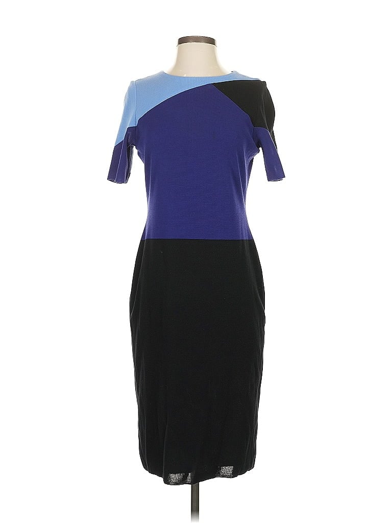 misook Color Block Blue Purple Cocktail Dress Size XS - photo 1