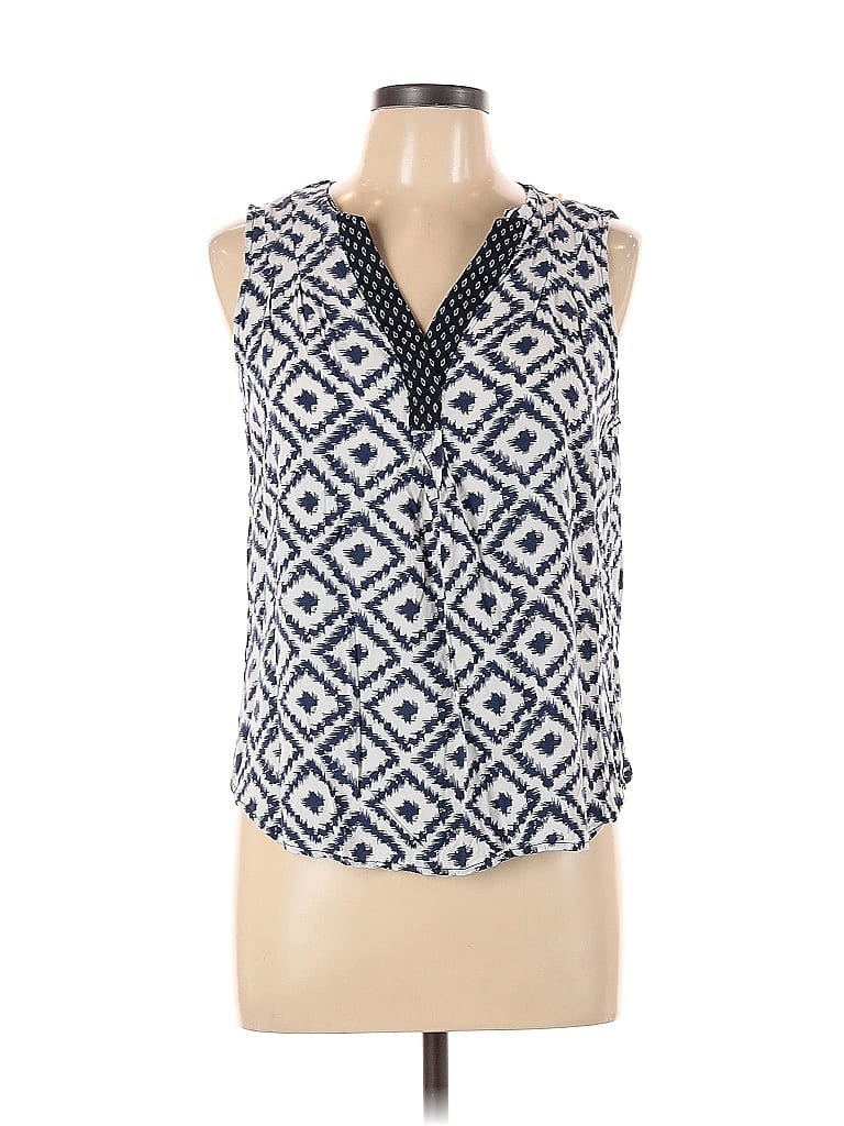Pre-owned Skies Are Blue Sleeveless Blouse In Blue