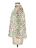 Sugar Lips 100% Polyester Floral Green Short Sleeve Blouse Size M - photo 5