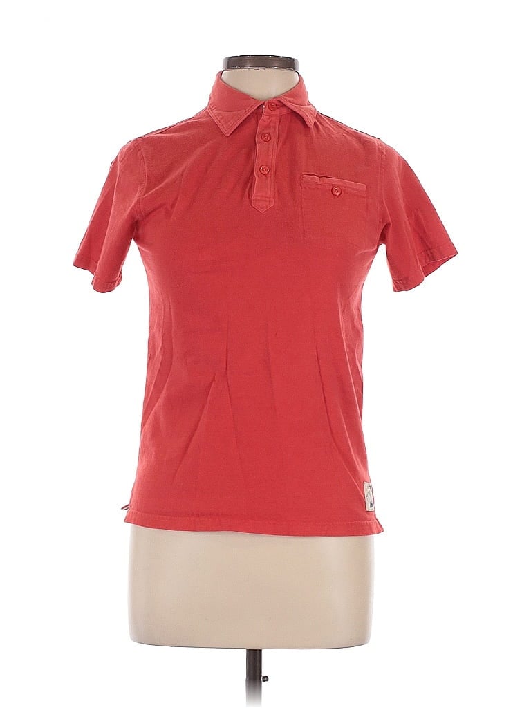 Pre-owned Assorted Brands Short Sleeve Polo Shirt In Red