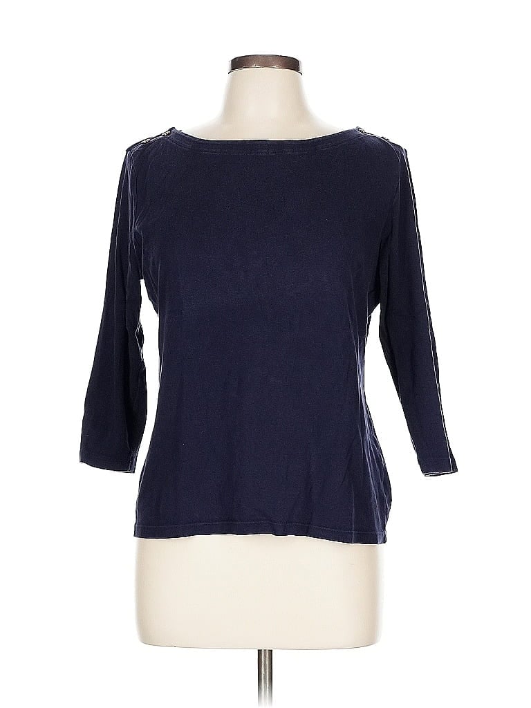 Pre-owned Talbots Outlet Cardigan Sweater In Blue