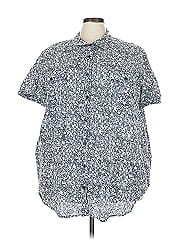 Woman Within Short Sleeve Button Down Shirt