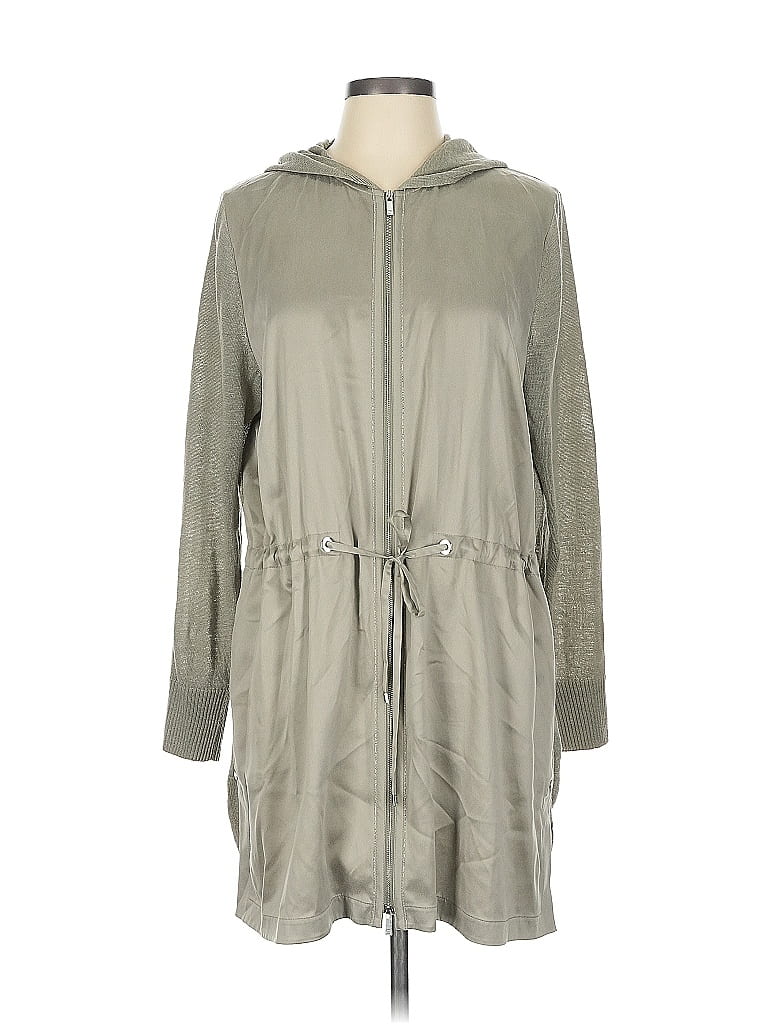 Lafayette 148 New York 100% Linen Gray Casual Dress Size L - photo 1