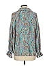 Jodifl 100% Polyester Paisley Teal 3/4 Sleeve Blouse Size M - photo 3