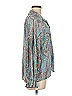 Jodifl 100% Polyester Paisley Teal 3/4 Sleeve Blouse Size M - photo 4