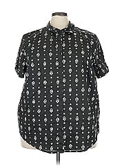 Roaman's Short Sleeve Button Down Shirt