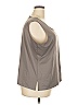 Susan Graver Gray Sleeveless Blouse Size 2X - photo 3