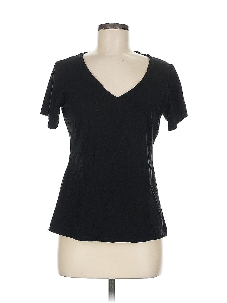 Pre-owned Peach Short Sleeve T-shirt In Black