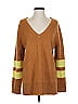 Current/Elliott Color Block Brown Pullover Sweater Size XS (0) - photo 1