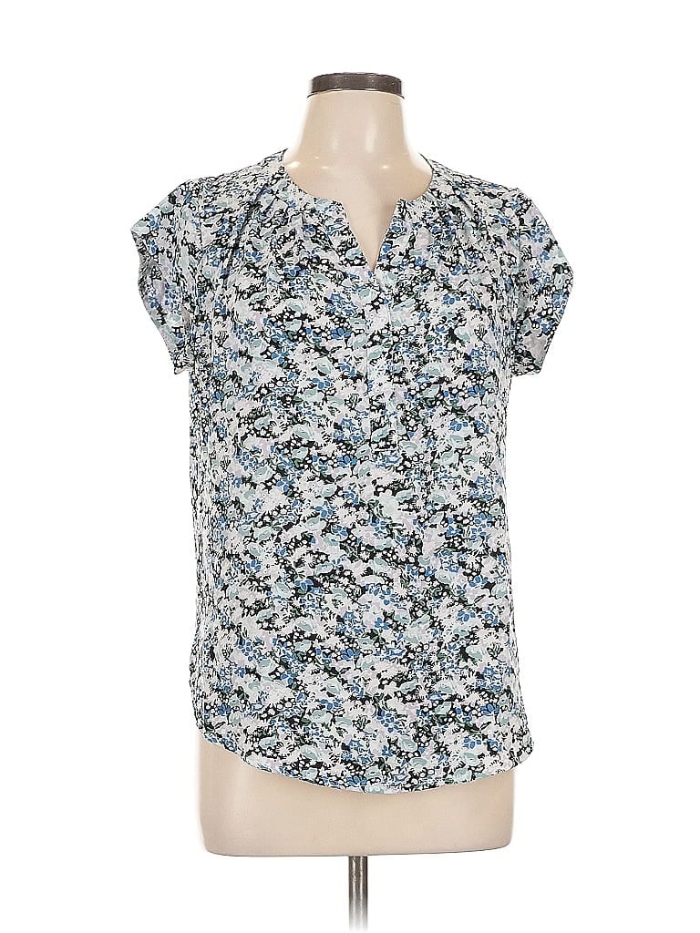 41HAWTHORN Pre-owned Short Sleeve Blouse In Blue