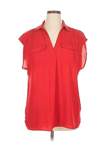 Roz & Ali Short Sleeve Blouse (view 1)