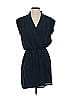 Aqua 100% Polyester Solid Blue Casual Dress Size XS - photo 1