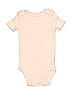 Just One You Made by Carter's 100% Cotton Solid Tan Short Sleeve Onesie Size Newborn - photo 1