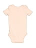 Just One You Made by Carter's 100% Cotton Solid Tan Short Sleeve Onesie Size Newborn - photo 2
