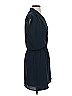 Aqua 100% Polyester Solid Blue Casual Dress Size XS - photo 4