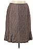 Tahari by ASL Chevron-herringbone Brown Casual Skirt Size 10 - photo 1