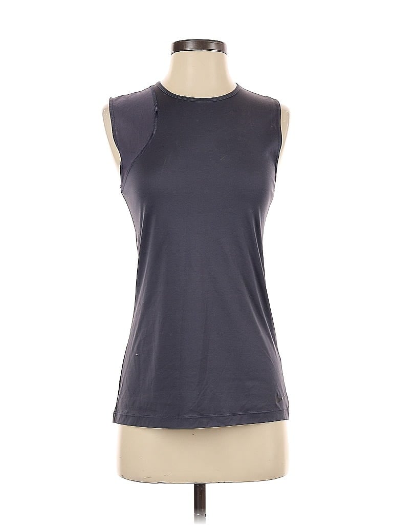 Pre-owned Nike Sleeveless Top Gray Boatneck Tops