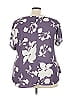 West Kei 100% Polyester Purple Short Sleeve Blouse Size 3X - photo 3
