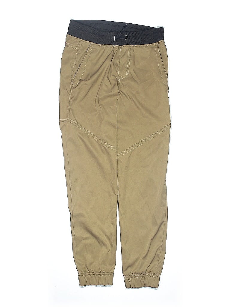 Wrangler Jeans Co 100% Polyester Solid Tan Cargo Pants Size 12 - photo 1