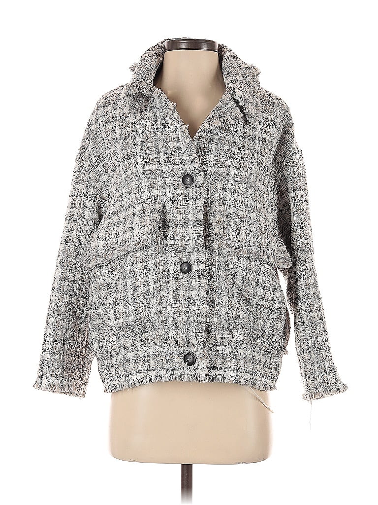Pre-owned H&m Coat In Gray