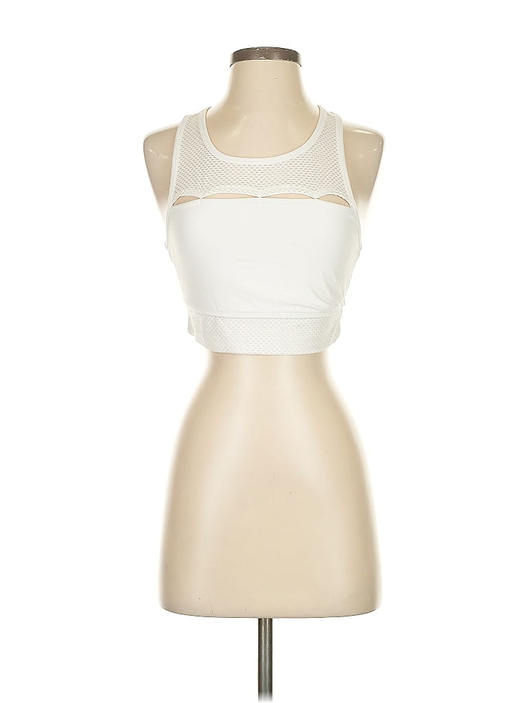 Pre-owned Rbx Tank Top Ivory Strapless Neckline Tops In White