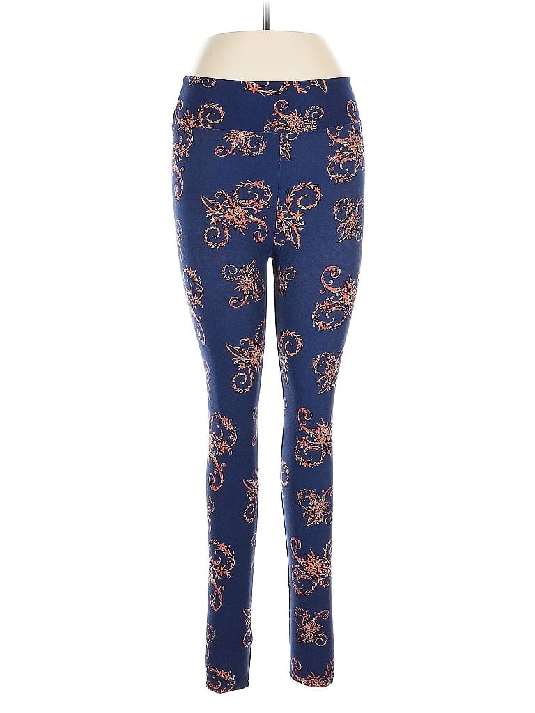 Pre-owned Lularoe Leggings In Blue