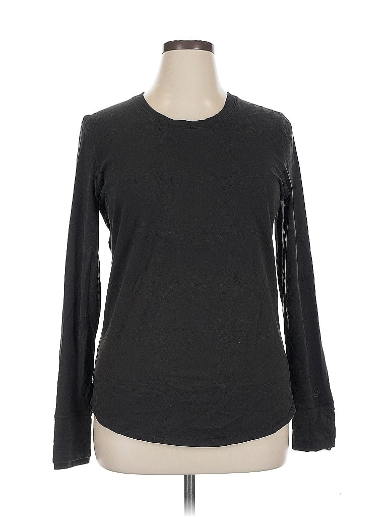 Cuddl Duds Black Long Sleeve T-Shirt Size XL - photo 1