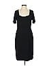 David Meister Solid Black Cocktail Dress Size 12 - photo 1
