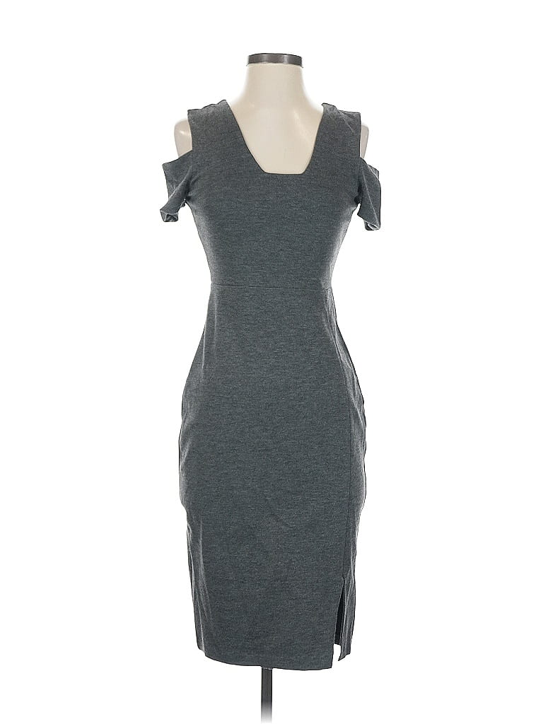 Pre-owned Express Casual Dress In Gray