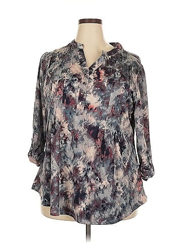 Roz & Ali 3/4 Sleeve Blouse (view 1)