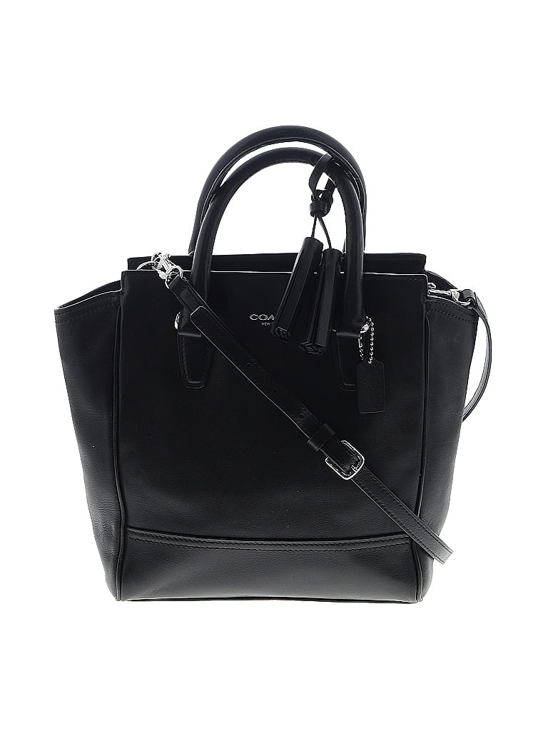 Coach 100% Leather Black Leather Satchel One size - photo 1