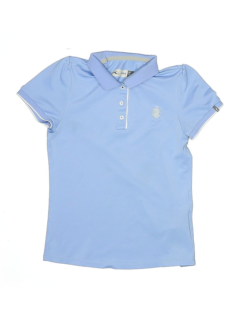 Pre-owned Kjus Kids' Short Sleeve Polo Shirt In Blue
