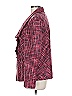 Chico's 100% Polyester Plaid Red Blazer Size Lg (2) - photo 4