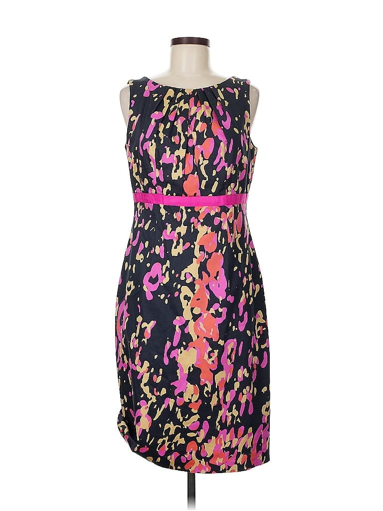 David Meister Print Purple Cocktail Dress Size 8 - photo 1