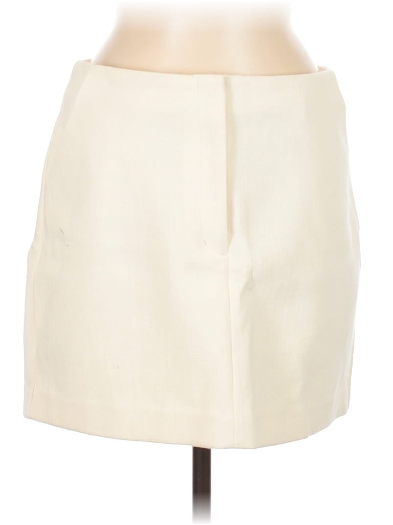 Pre-owned Express Formal Skirt In White