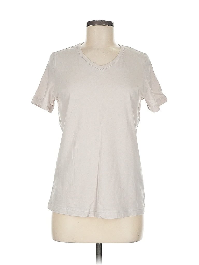 Pre-owned Unbranded Short Sleeve T-shirt In White
