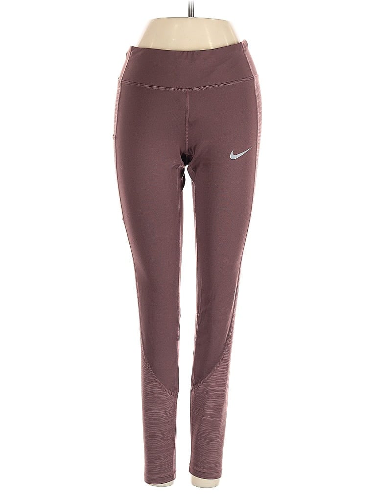 Pre-owned Nike Active Pants In Brown