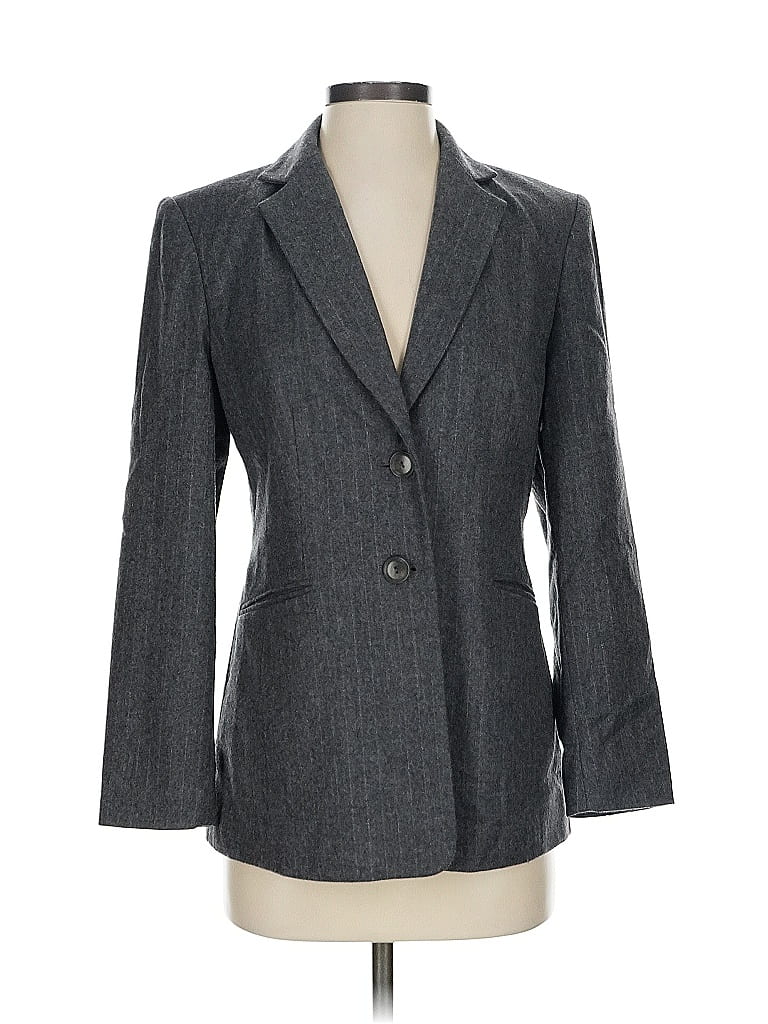 Pre-owned Talbots Blazer Jacket In Gray