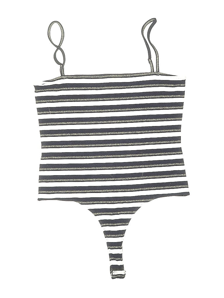 PRIVACY PLEASE Pre-owned Bodysuit In Gray