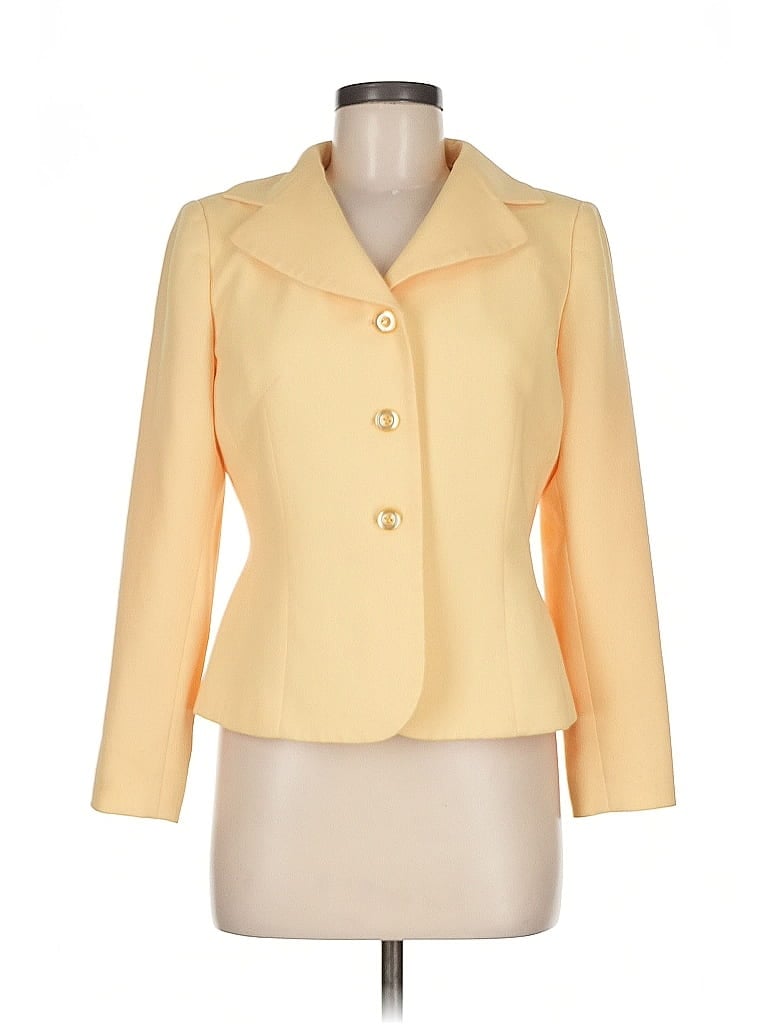Pre-owned Collections For Le Suit Blazer Jacket In Yellow