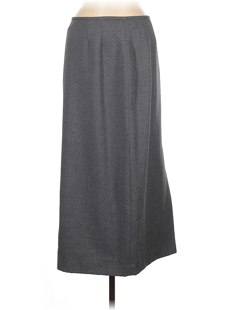 Le Suit Solid Gray Formal Skirt Size 8 - photo 1