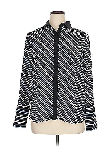 Anne Klein Long Sleeve Polo (view 1)