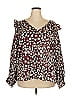 ELOQUII 100% Polyester Burgundy Casual Dress Size 20 - photo 1