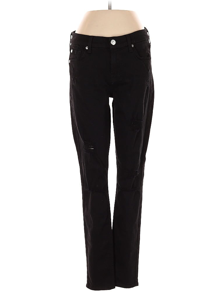 Pre-owned 7 For All Mankind Jeans In Black