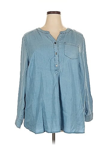 Cj Banks Long Sleeve Blouse (view 1)