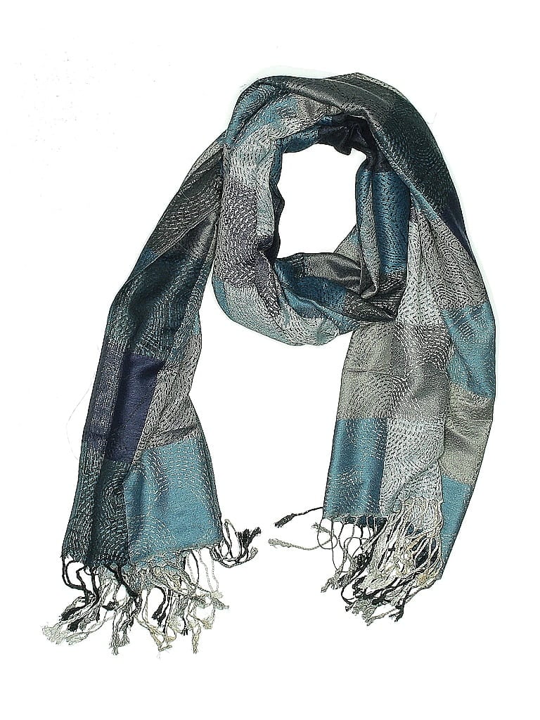 Pre-owned Unbranded Scarf In Blue